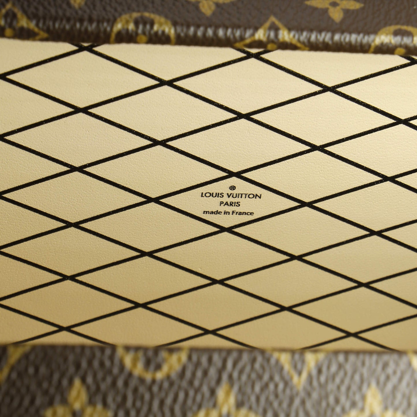 Louis Vuitton Petite Malle Handbag Studded Taiga Leather and Monogram Canvas