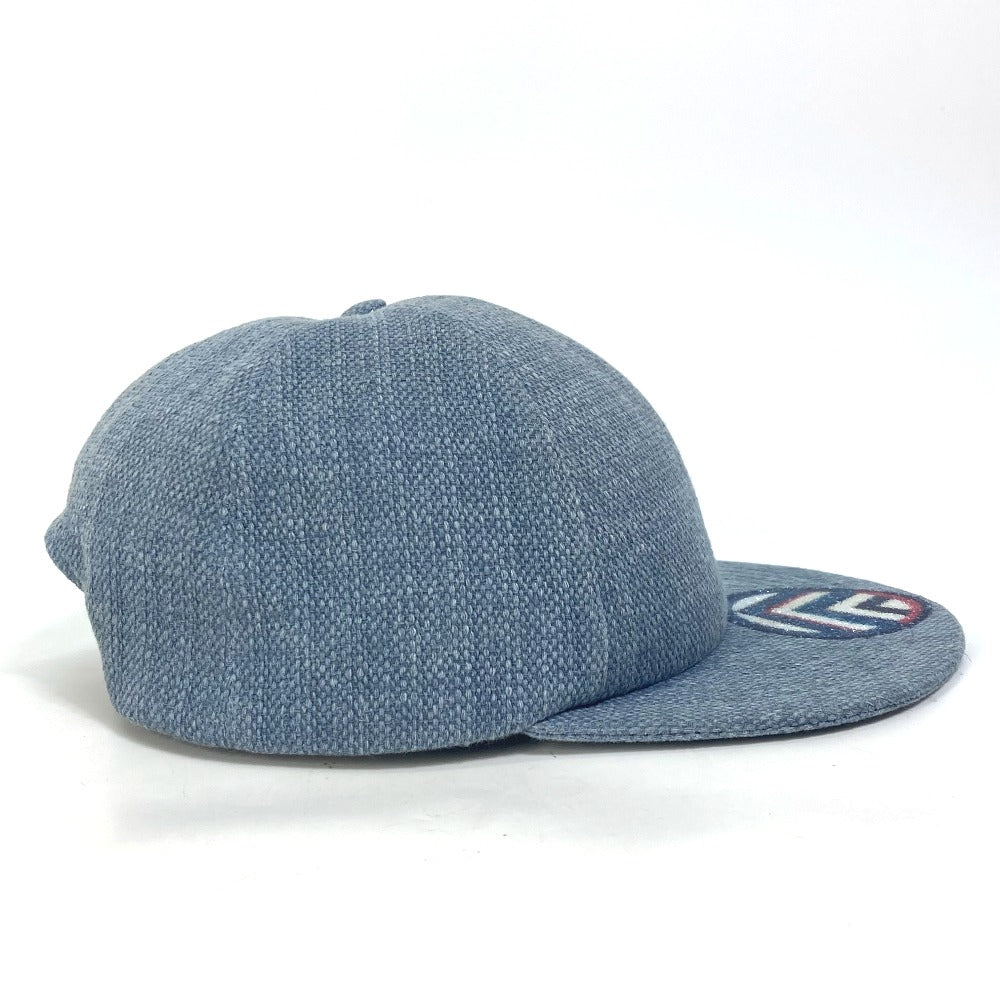 CHANEL cap cotton blue Airline 16Stainless Steel denim beads