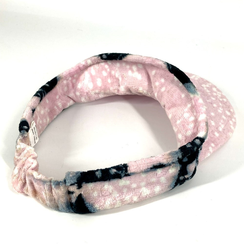 CHANEL Sun visor cotton pink pile CC COCO Mark Women