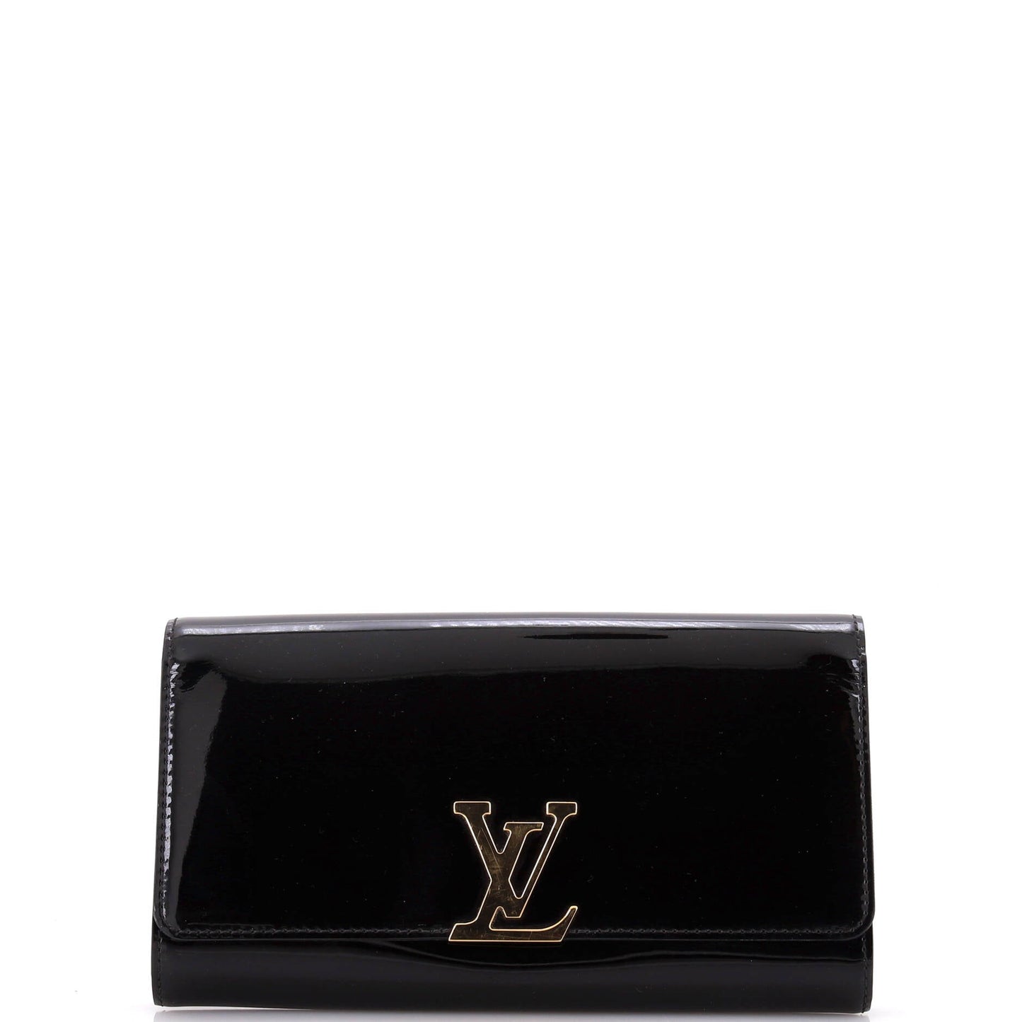 Louis Vuitton Louise Clutch Patent East West