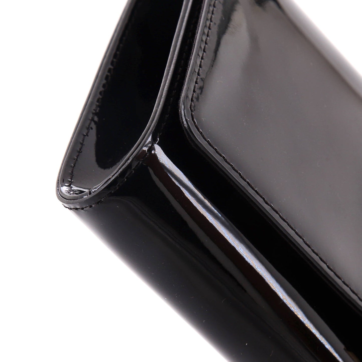 Louis Vuitton Louise Clutch Patent East West