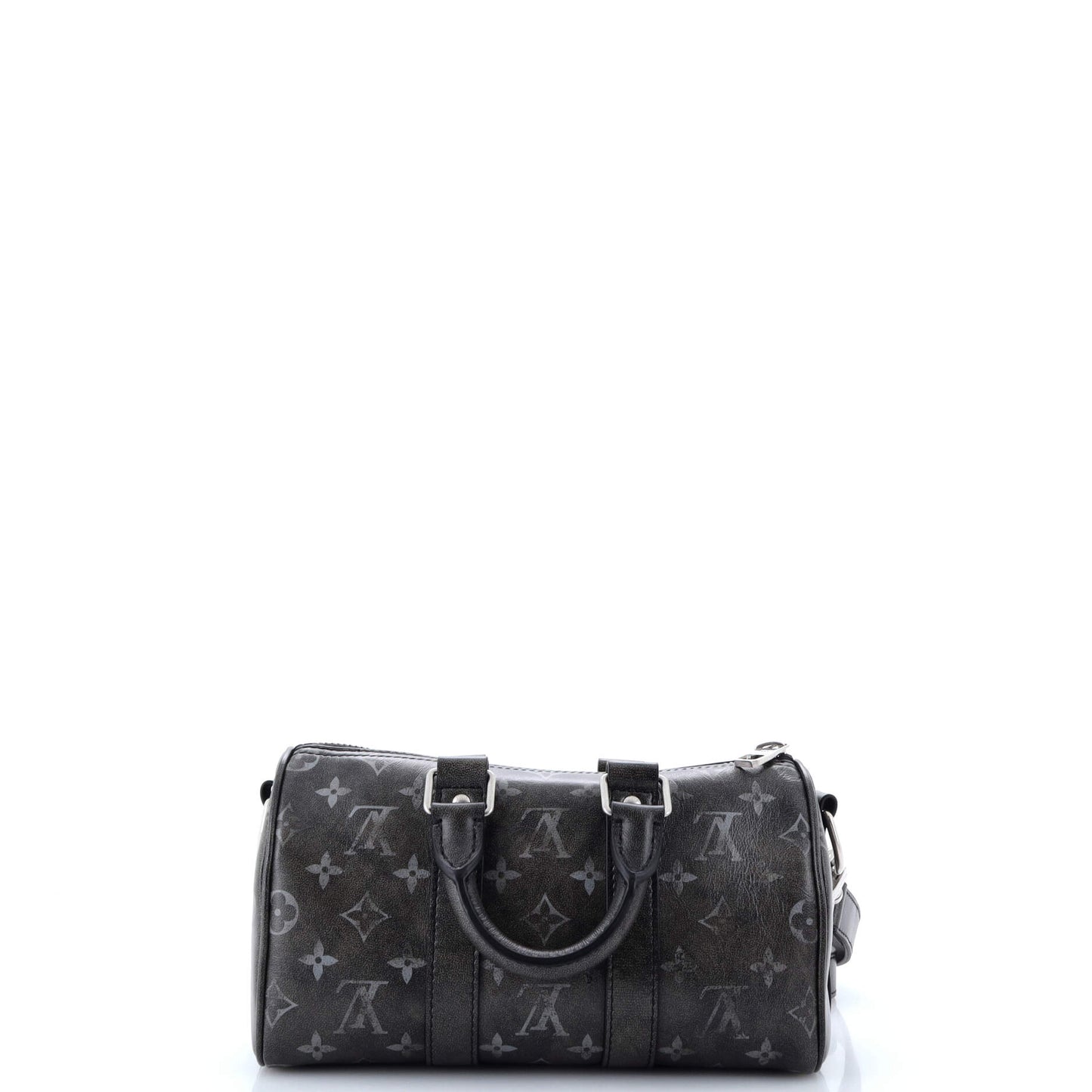 Louis Vuitton Keepall Bandouliere Bag Brushed Monogram Leather 25
