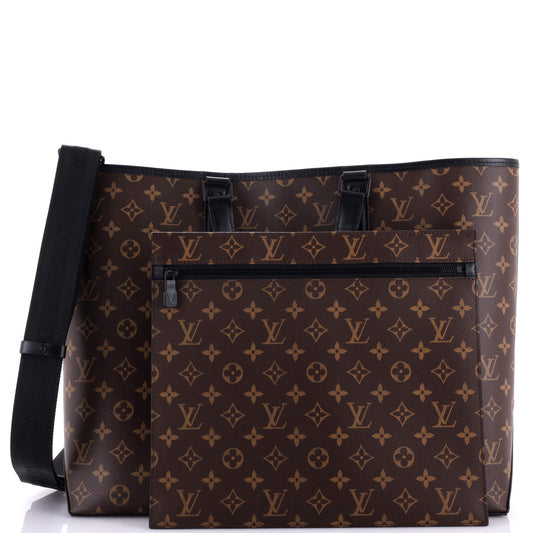 Louis Vuitton Weekend Tote Macassar Monogram Canvas GM