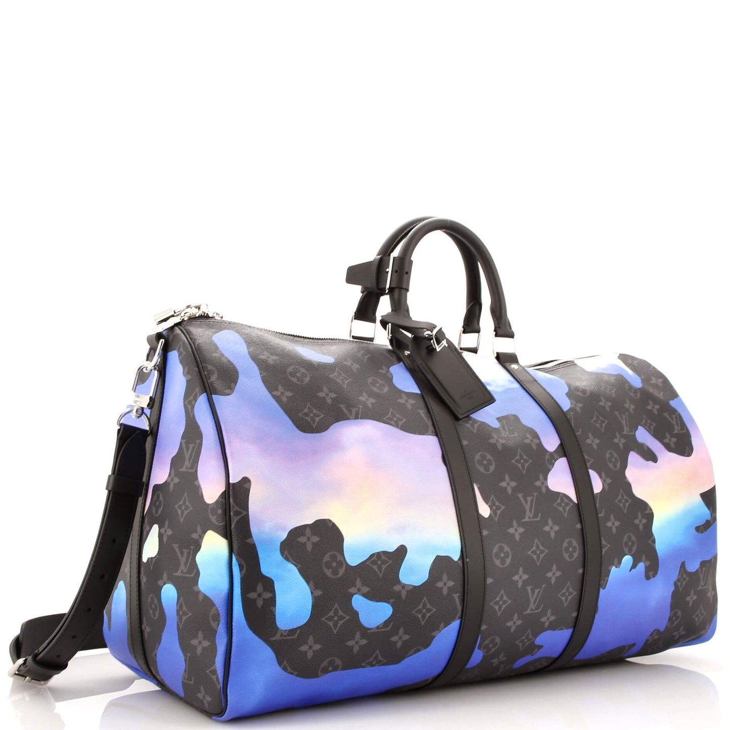 Louis Vuitton Keepall Bandouliere Bag Sunset Monogram Eclipse Canvas 55