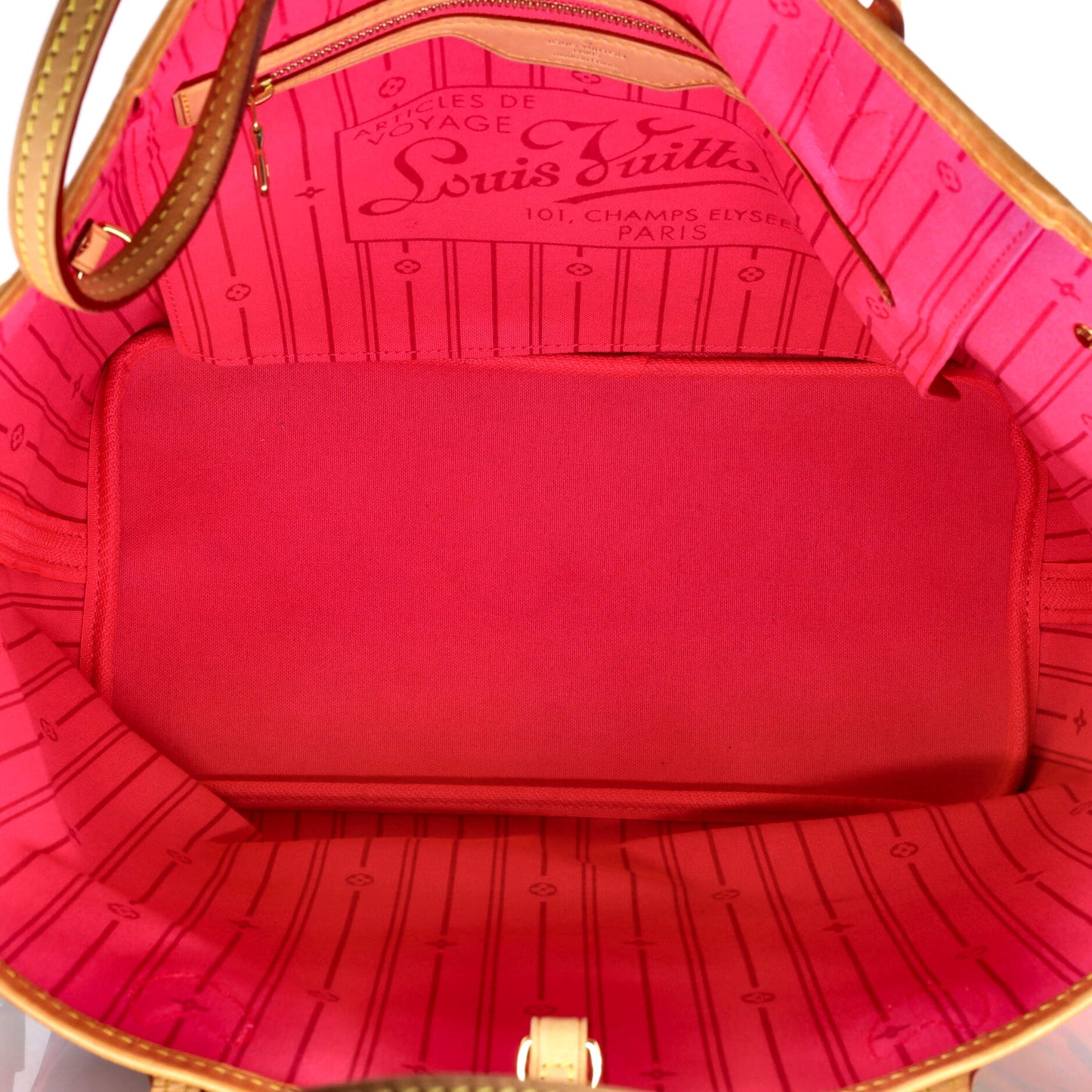 Louis Vuitton Neverfull Tote Limited Edition Monogram Roses MM