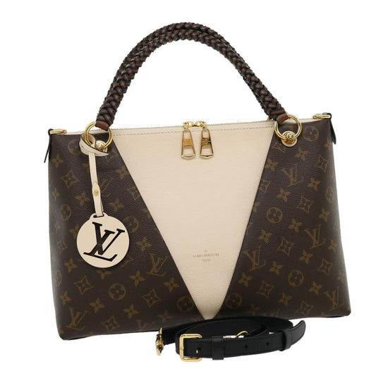 LOUIS VUITTON Monogram V Tote MM Tote Bag 2way M45273 LV 30668A