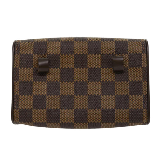 LOUIS VUITTON Damier Ebene Pochette Florentine Waist Bag N51856 LV Auth 30752A