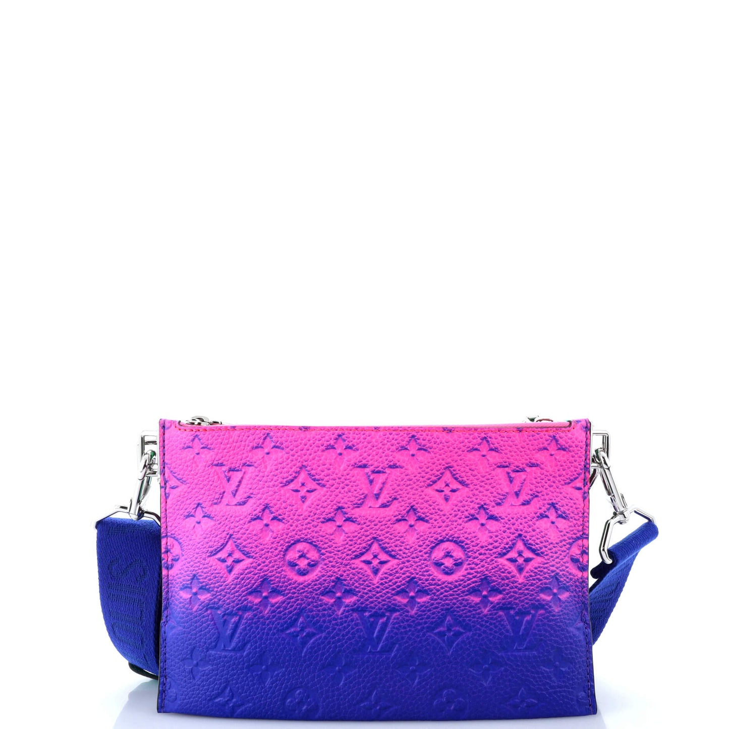 Louis Vuitton Trio Pouch Messenger Bag Limited Edition Illusion Monogram Taurillon Leather