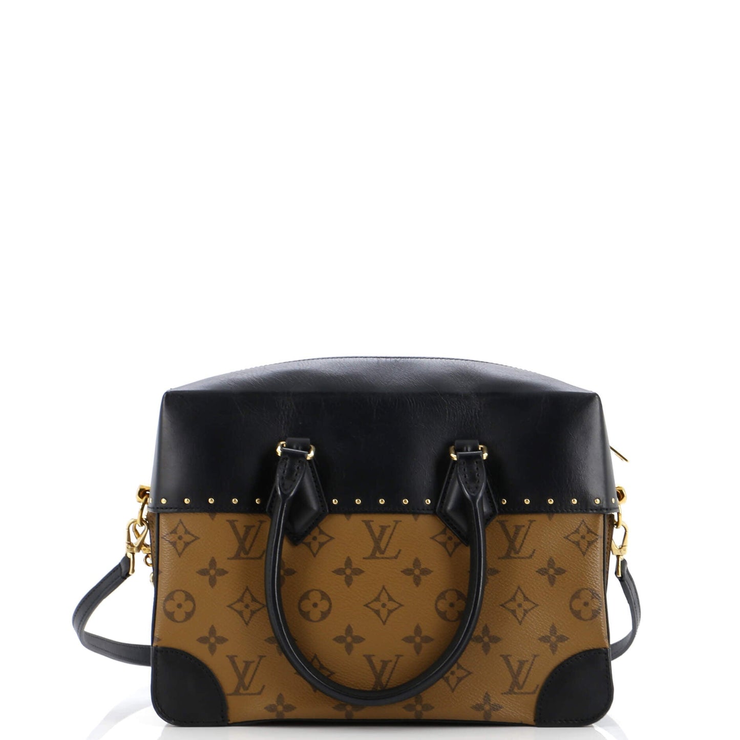 Louis Vuitton City Malle Handbag Reverse Monogram Canvas and Leather MM