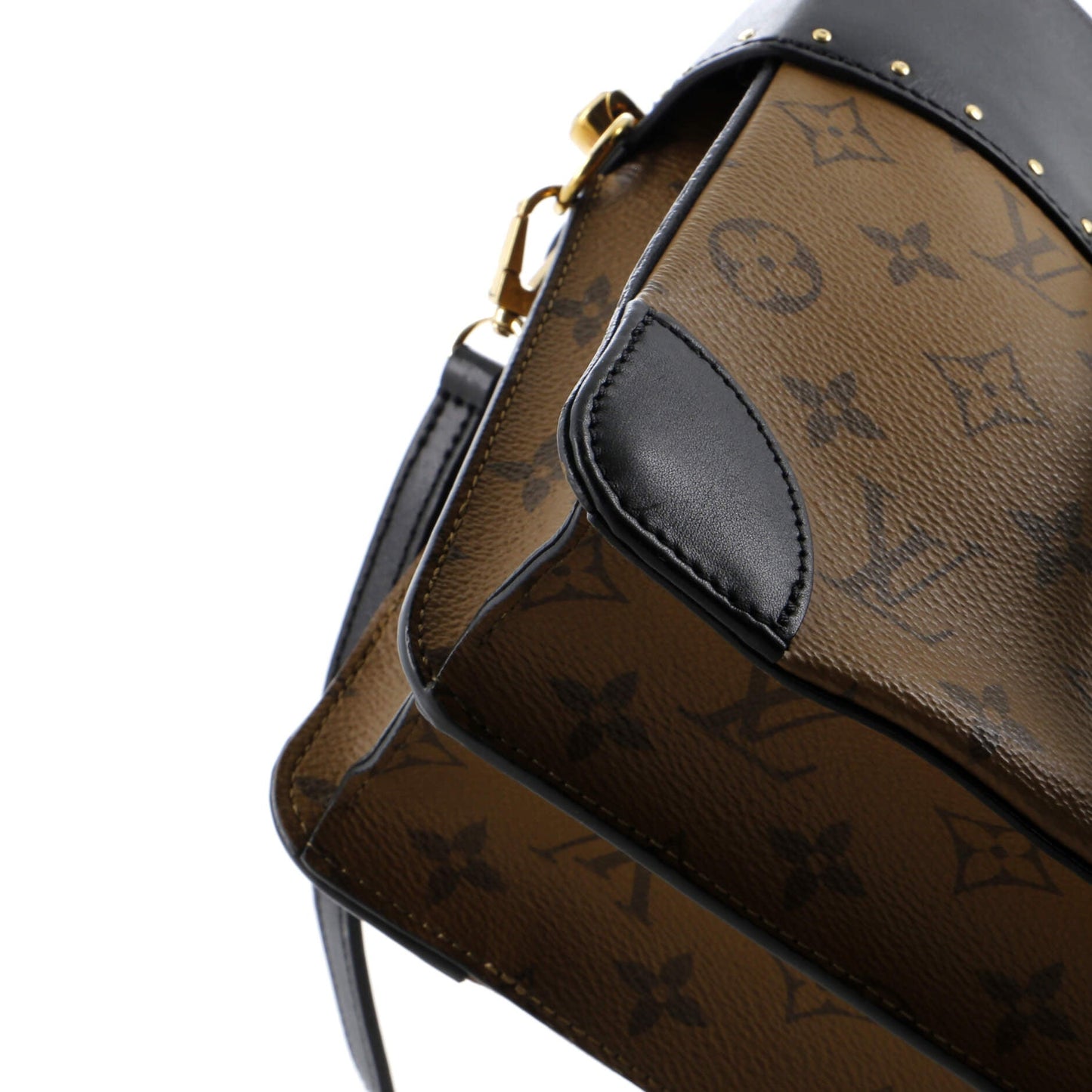 Louis Vuitton City Malle Handbag Reverse Monogram Canvas and Leather MM