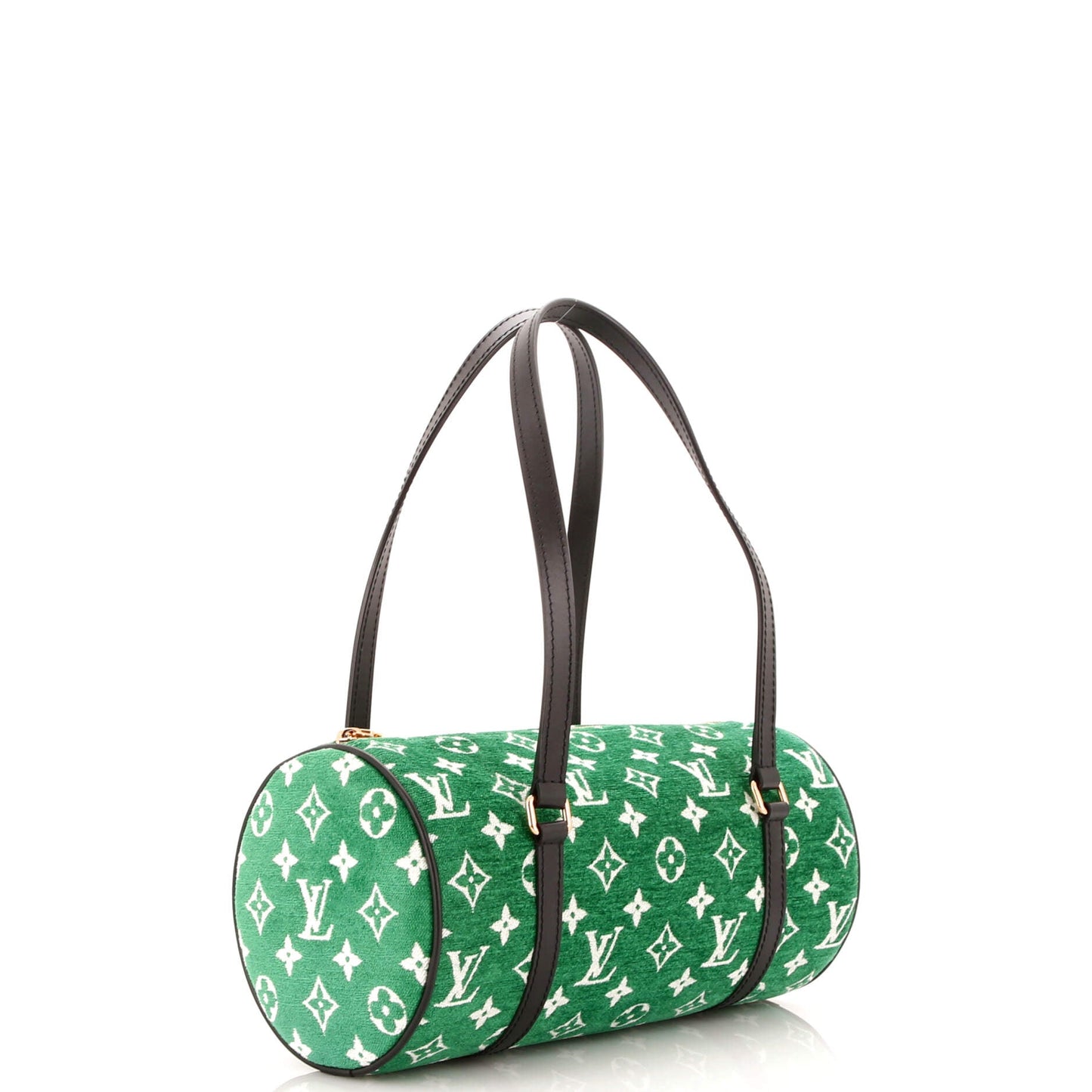 Louis Vuitton Papillon Handbag LV Match Monogram Jacquard Velvet