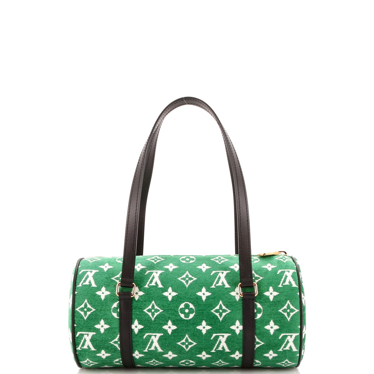 Louis Vuitton Papillon Handbag LV Match Monogram Jacquard Velvet