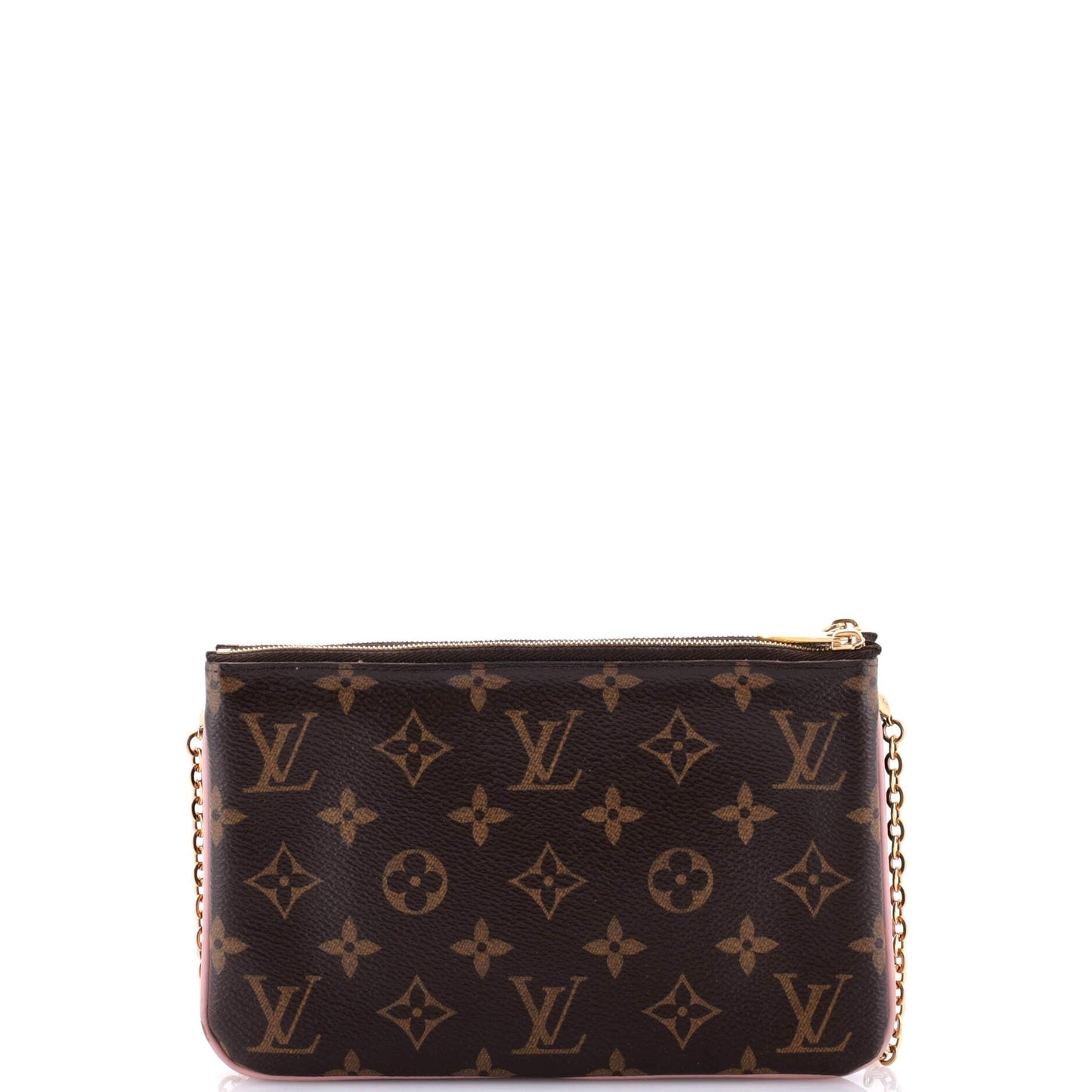 Louis Vuitton Double Zip Pochette Limited Edition Blooming Flowers Monogram Canvas