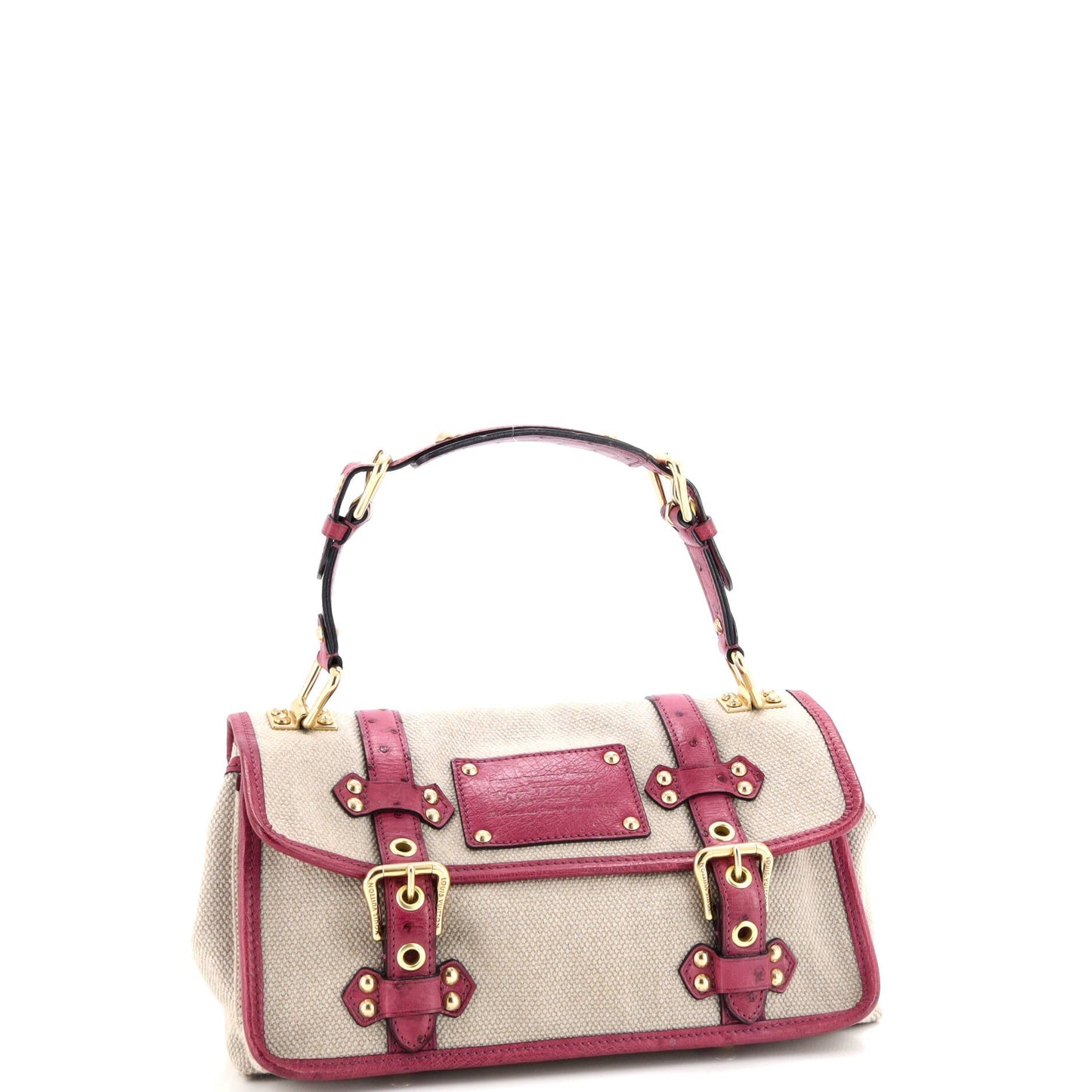 Louis Vuitton Sac Express Trianon Handbag Toile and Ostrich PM