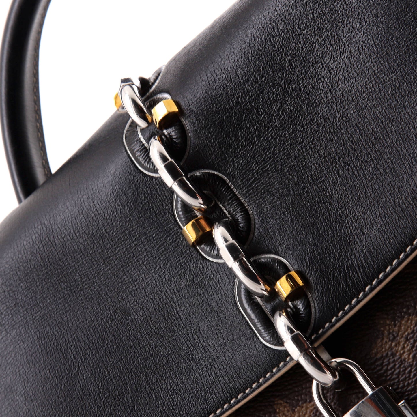 Louis Vuitton Chain It Handbag Monogram Canvas with Leather PM