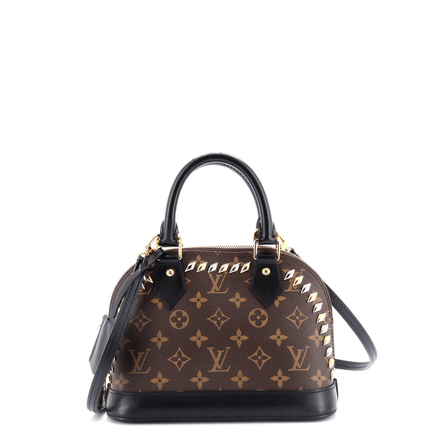 Louis Vuitton Metal Stones Alma Handbag Studded Monogram Canvas BB