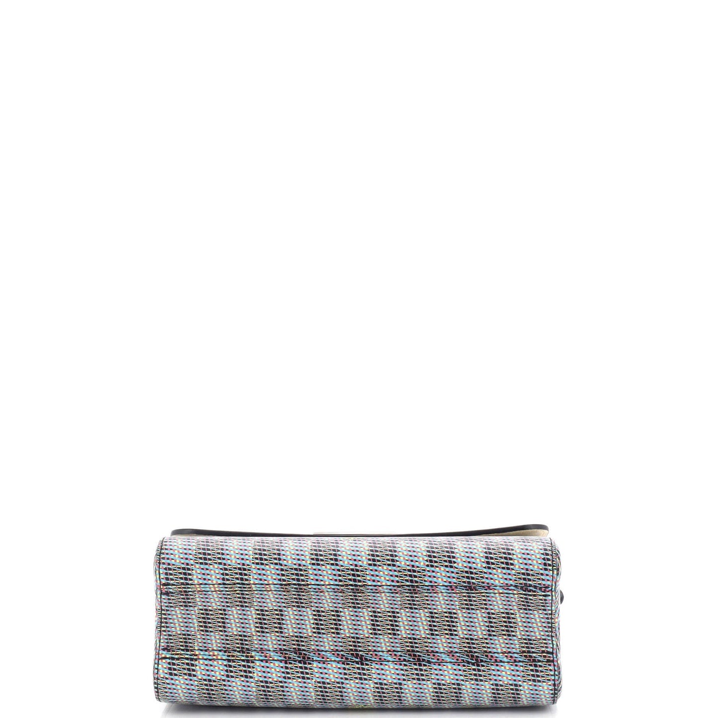 Louis Vuitton Twist Handbag Damier Monogram LV Pop Leather MM