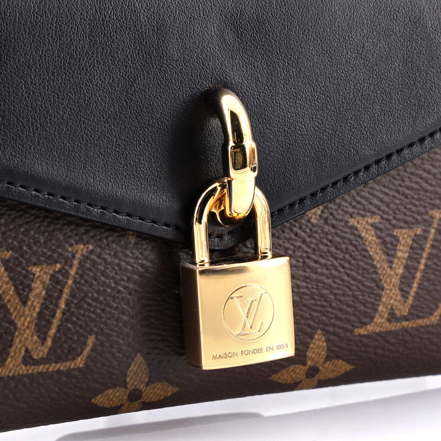 Louis Vuitton Padlock on Strap Handbag Monogram Canvas and Leather