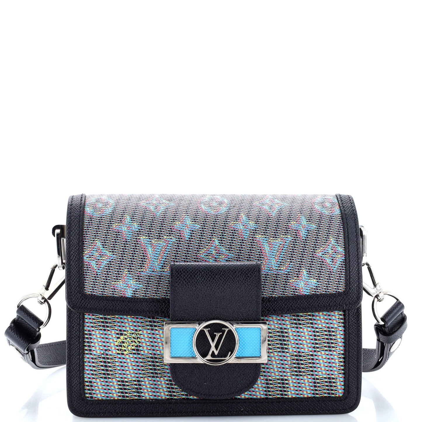 Louis Vuitton Dauphine Shoulder Bag Damier Monogram LV Pop Canvas Mini
