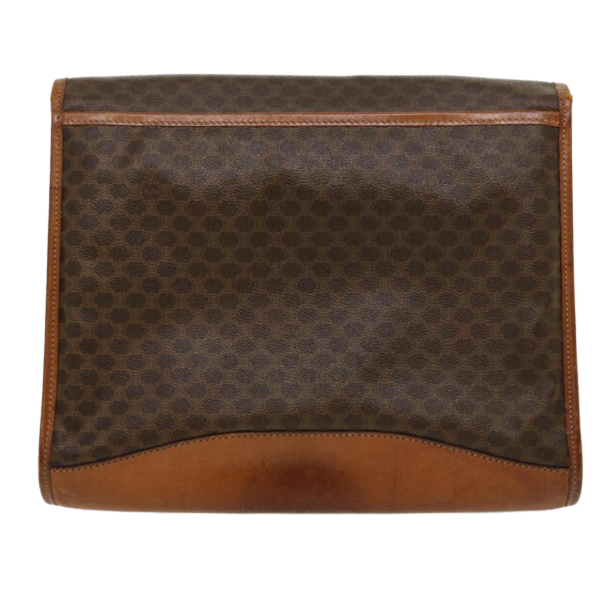 Luxury CELINE Macadam Canvas Clutch Bag Brown  30906