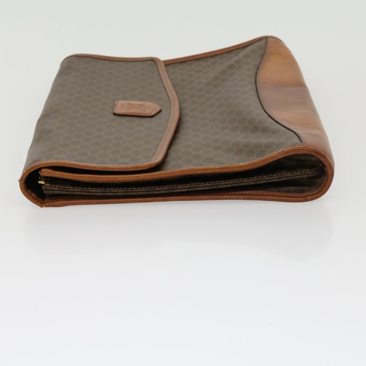 Luxury CELINE Macadam Canvas Clutch Bag Brown  30906