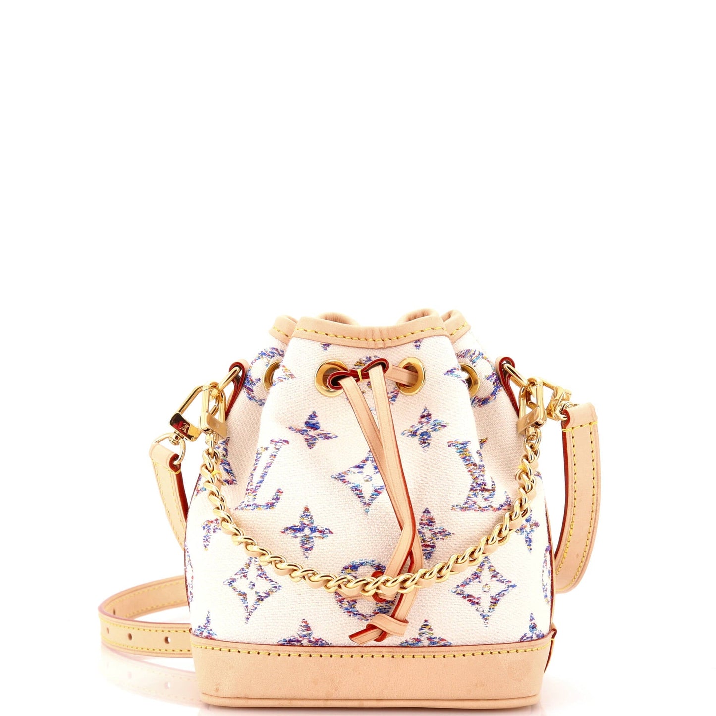Louis Vuitton Chain Noe NM Handbag Multicolor Monogram Jacquard Nano
