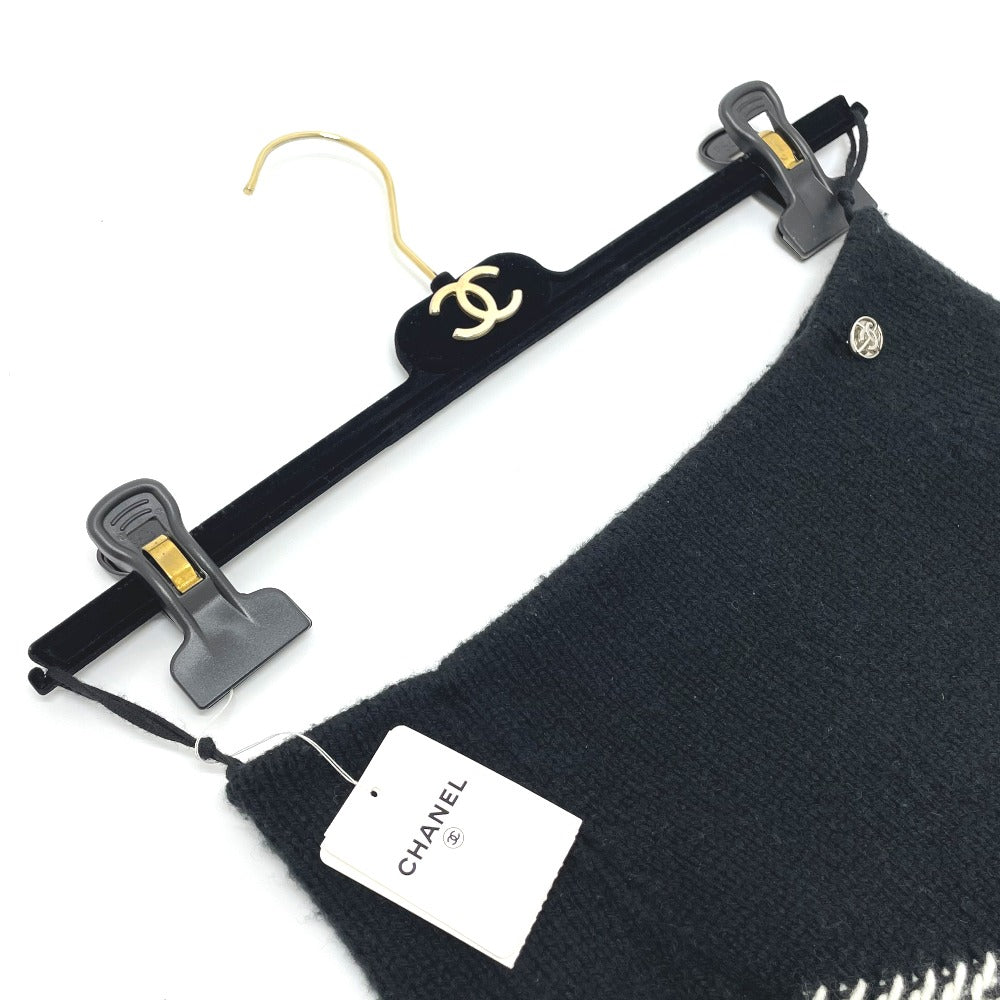 CHANEL skirt P55435K07229 Wool / cashmere black 16K Side double zip Women 34