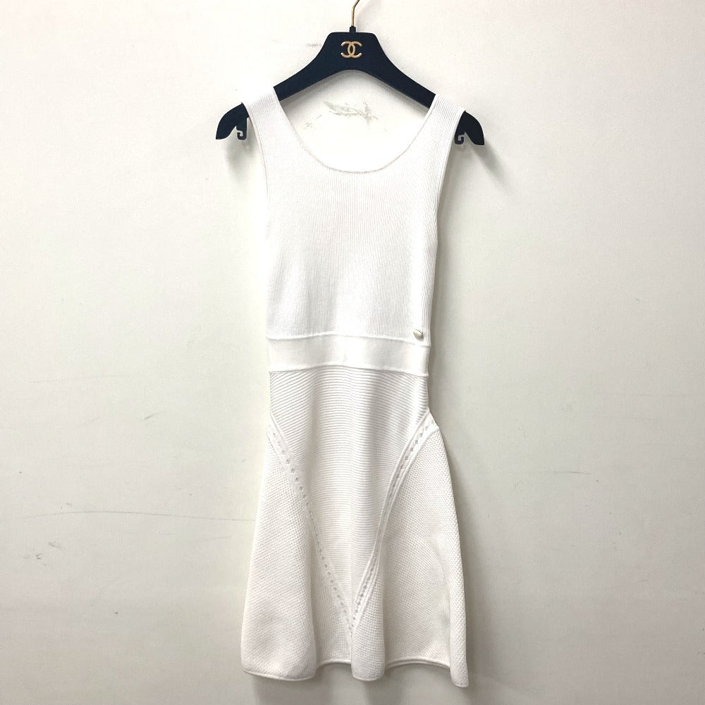 CHANEL one piece cotton white 15P Women 34
