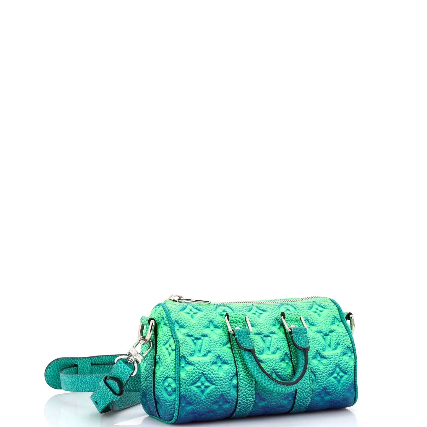 Louis Vuitton Keepall Bandouliere Bag Limited Edition Illusion Monogram Taurillon Leather XS
