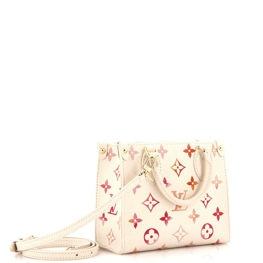 Louis Vuitton OnTheGo Tote Monogram Empreinte Sunrise Aquarelle BB