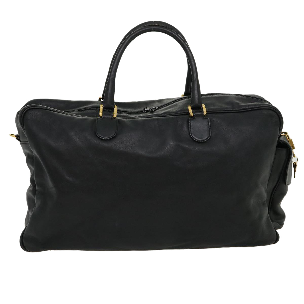 Luxury CELINE Boston Bag Leather Black  30966