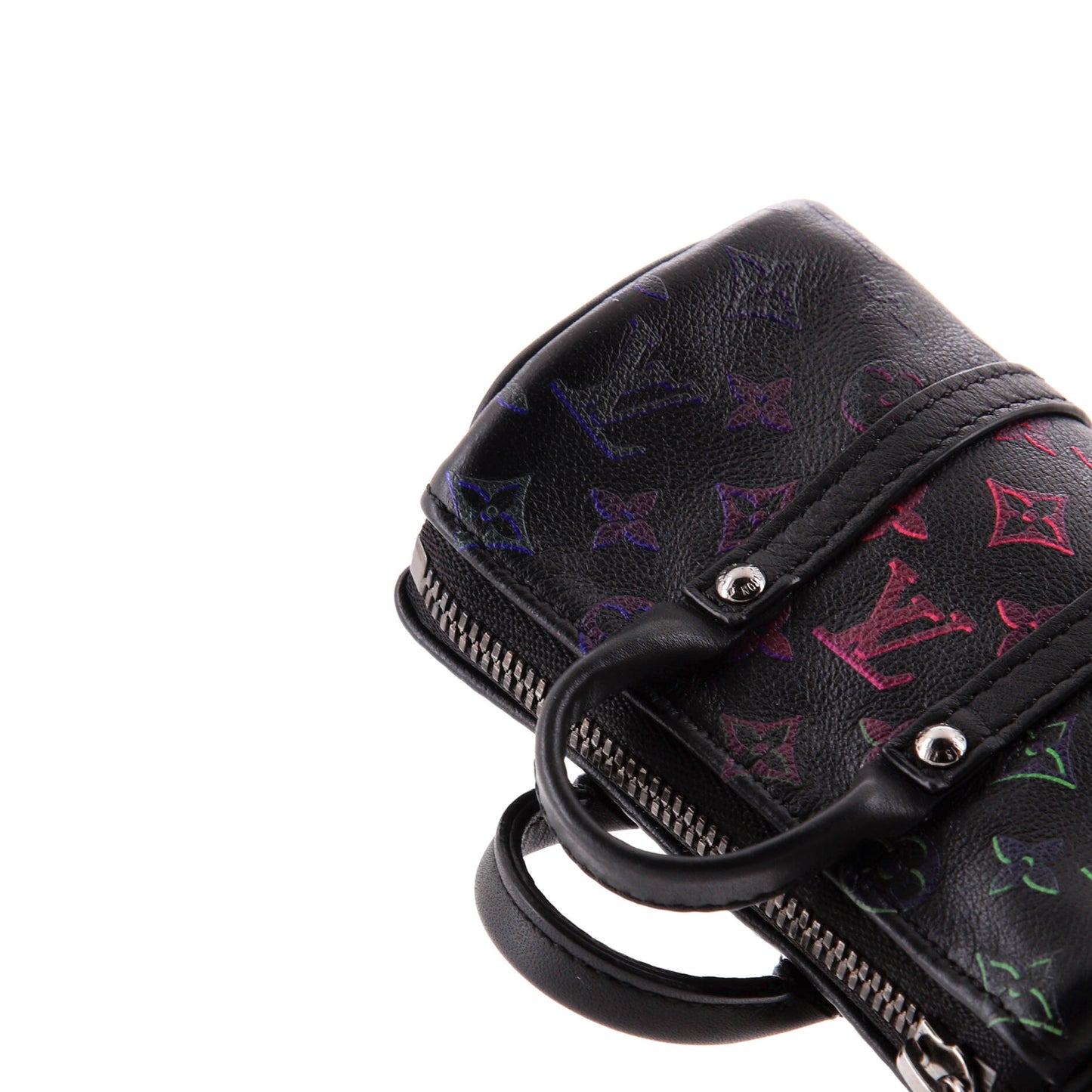 Louis Vuitton Mini Keepall Bag Charm And Key Holder Spotlight Rainbow Monogram Leather
