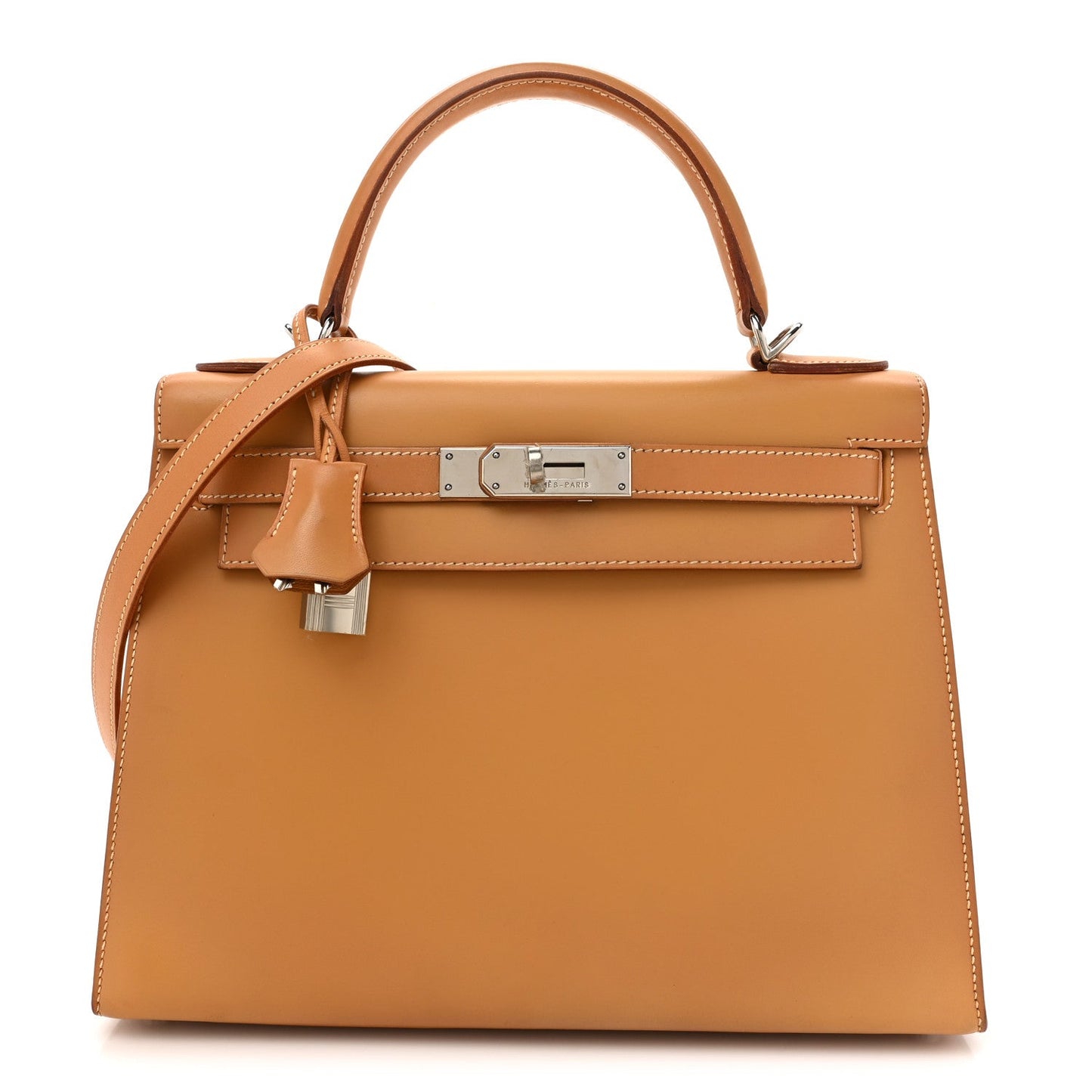 Hermes Vache Natural Kelly Sellier 28