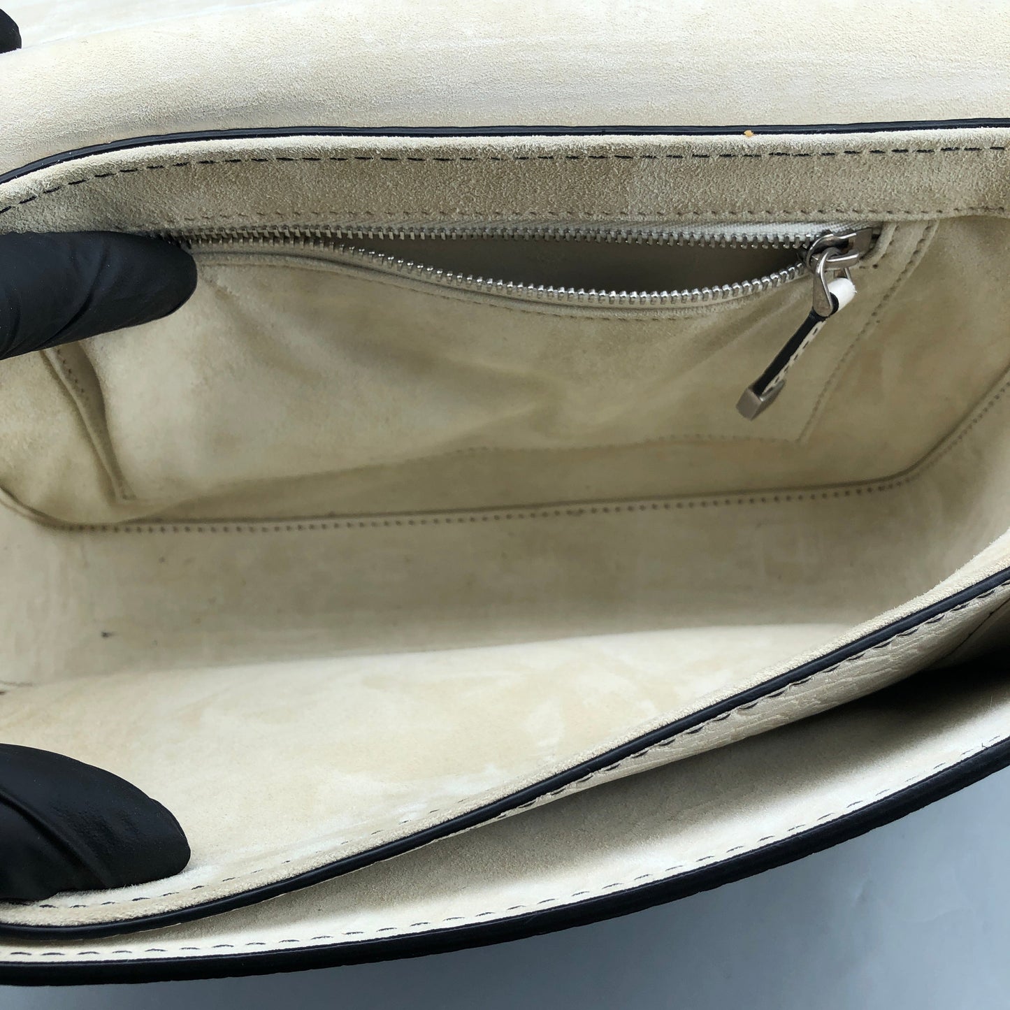Christian Dior Dio(r)evolution Cream Grained Calfskin shoulder Bag