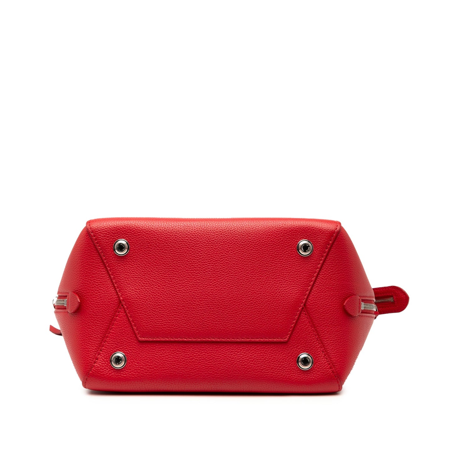 Red Louis Vuitton Calfskin Freedom Tote Satchel