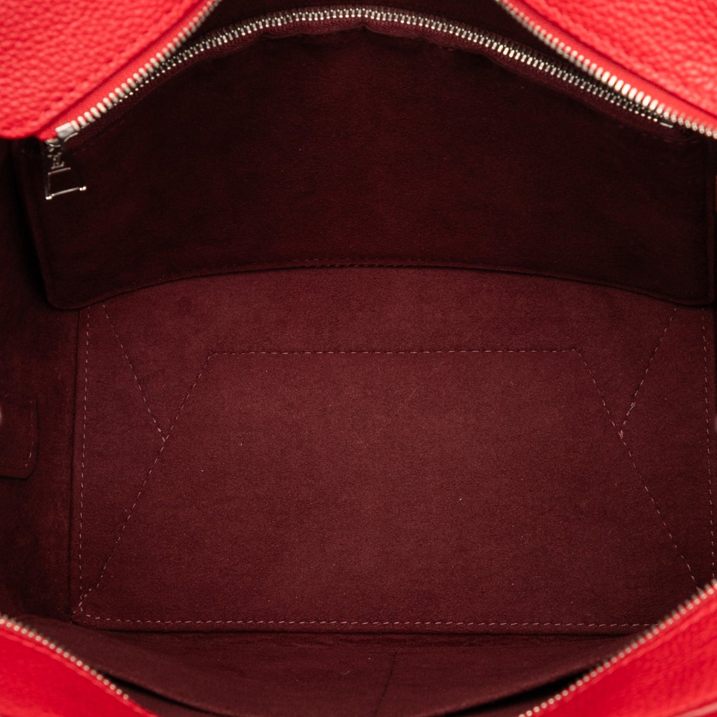 Red Louis Vuitton Calfskin Freedom Tote Satchel