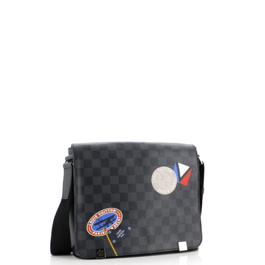 Louis Vuitton District Messenger Bag Limited Edition Damier Graphite LV League PM