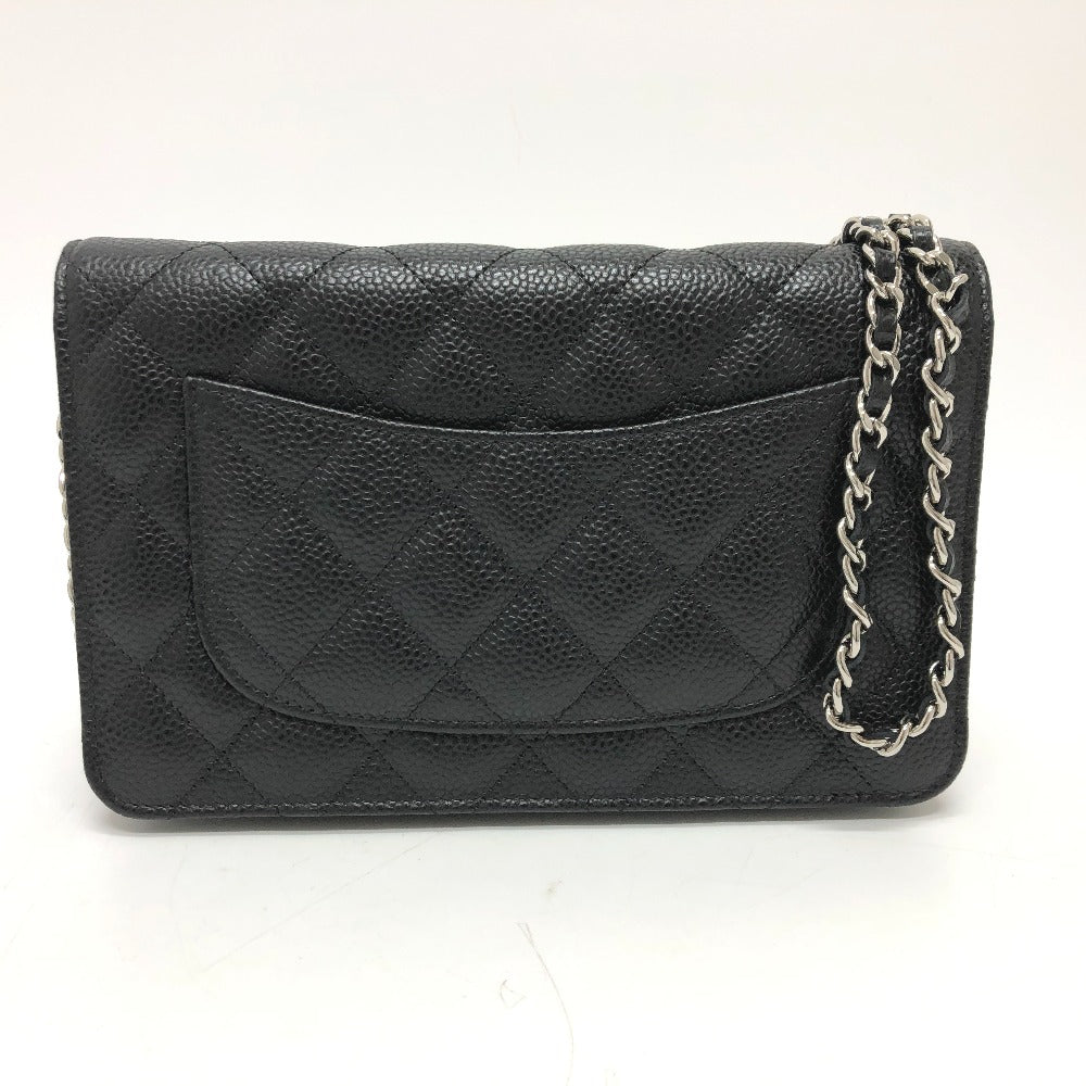 CHANEL Shoulder Bag AP0250 Caviar skin black Matelasse COCO Mark Classic