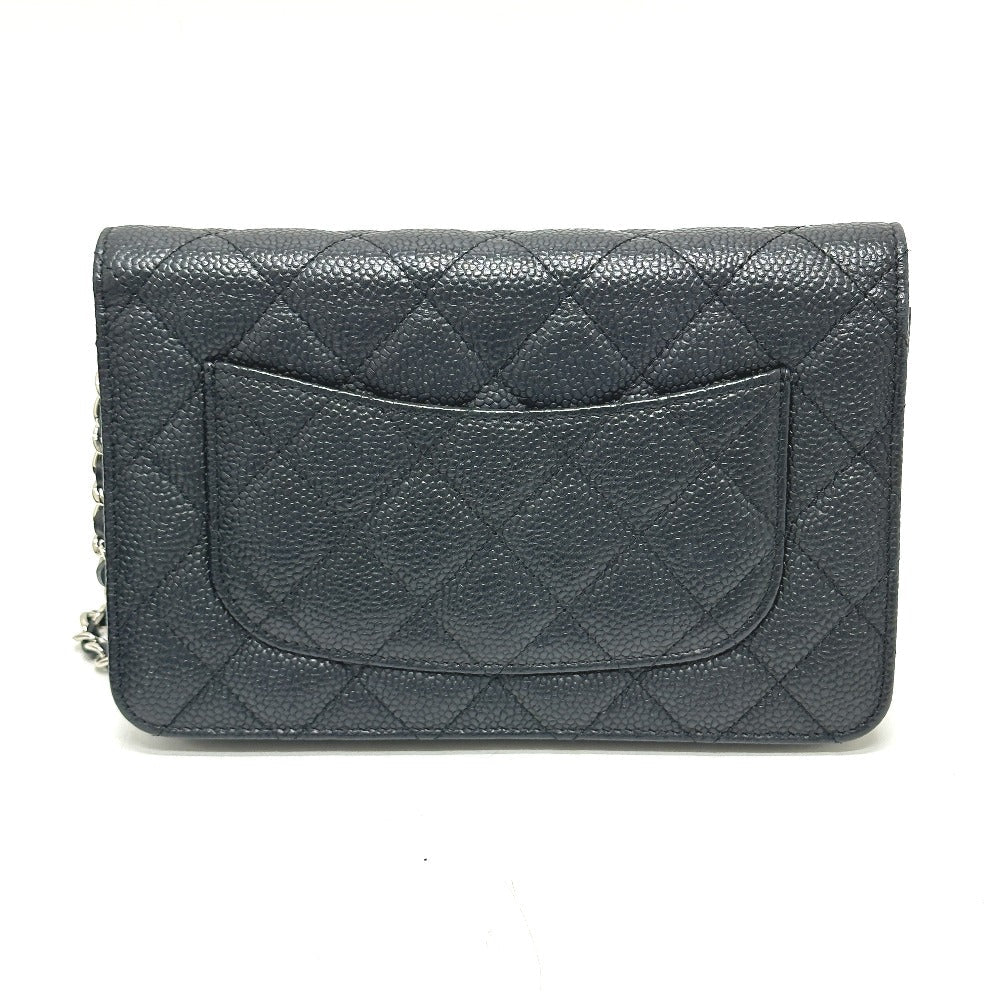 CHANEL Shoulder Bag AP0250 Caviar skin black Matrasse