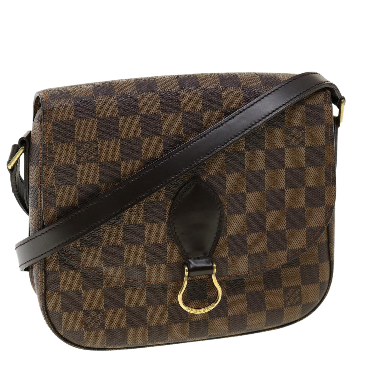 LOUIS VUITTON Damier Ebene Saint Cloud GM Shoulder Bag LV  31123A