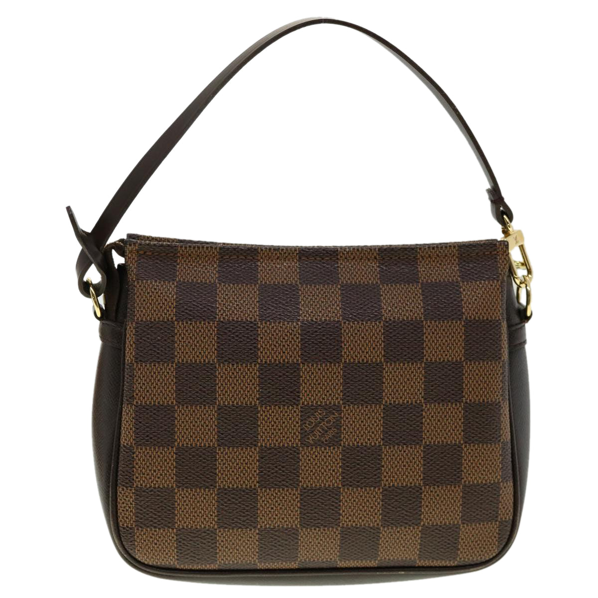 LOUIS VUITTON Damier Ebene Trousse Makeup Hand Pouch N51982 LV Auth 31126A