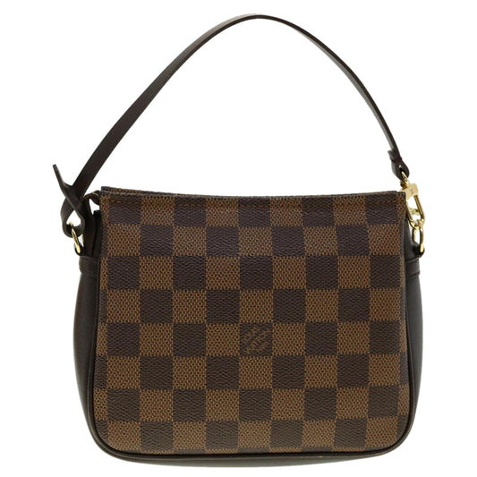LOUIS VUITTON Damier Ebene Trousse Makeup Hand Pouch N51982 LV Auth 31126A