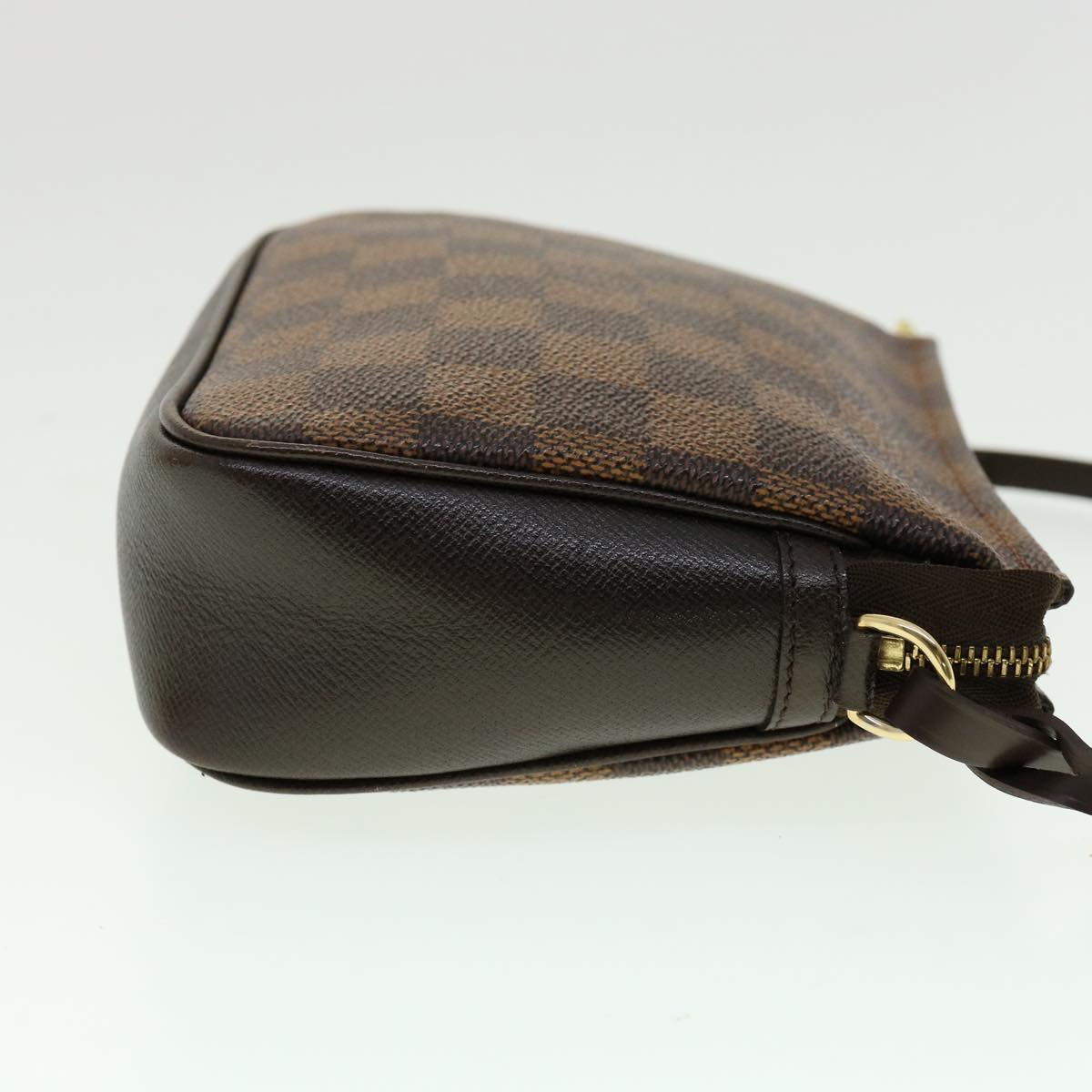 LOUIS VUITTON Damier Ebene Trousse Makeup Hand Pouch N51982 LV Auth 31126A