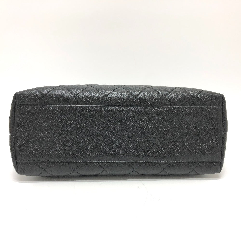 CHANEL Handbag A12397 Caviar skin black COCO Mark Matrasse