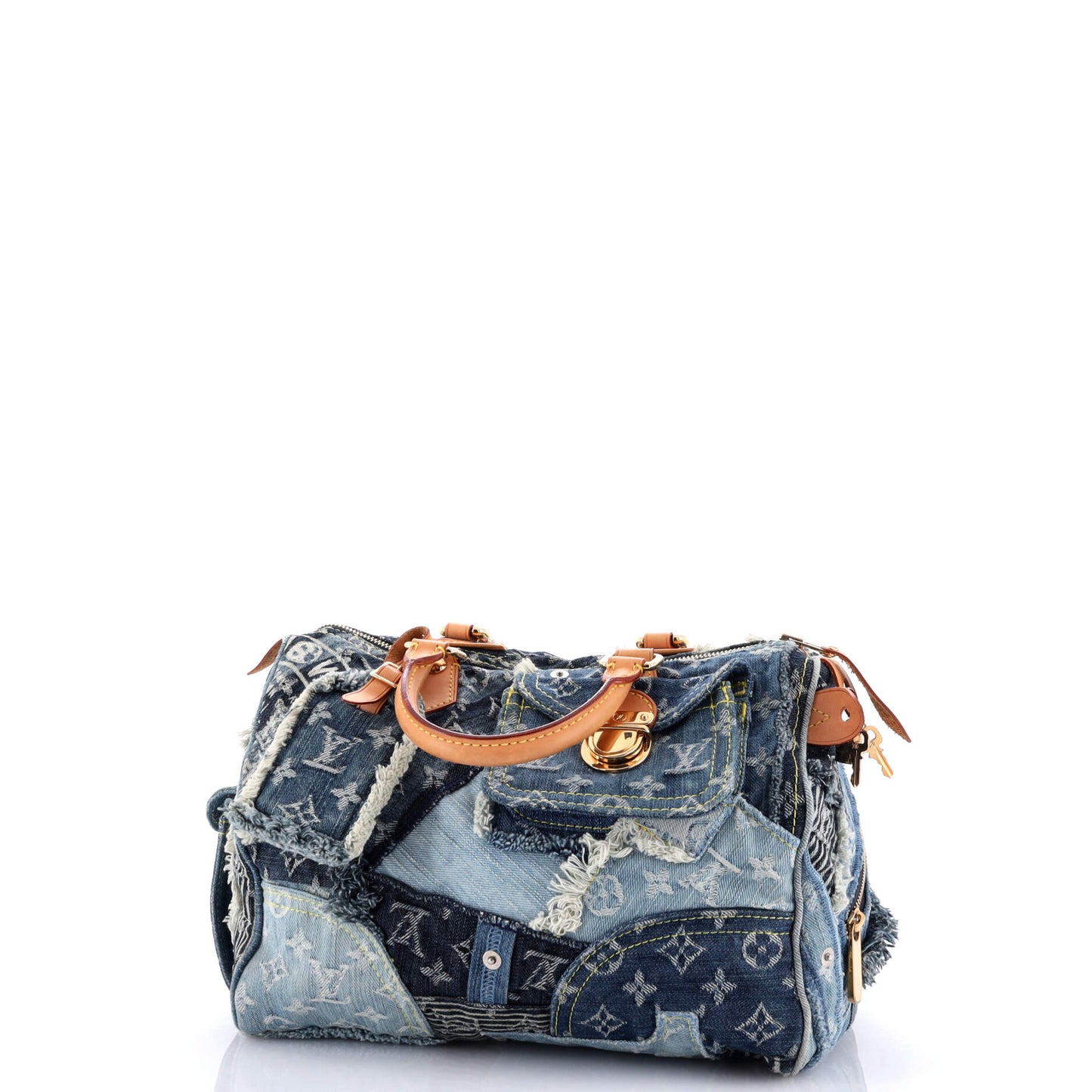 Louis Vuitton Patchwork  Bag Denim 30