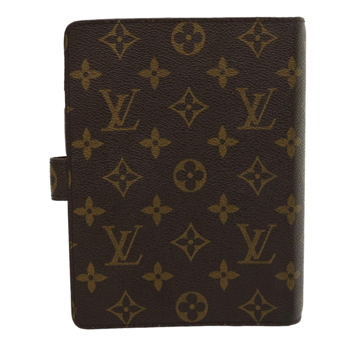 LOUIS VUITTON Monogram Agenda MM Day Planner Cover R20105 LV Auth 31195