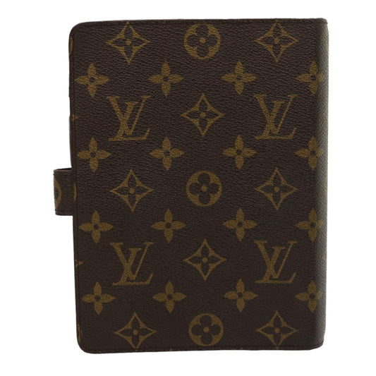 LOUIS VUITTON Monogram Agenda MM Day Planner Cover R20105 LV Auth 31195
