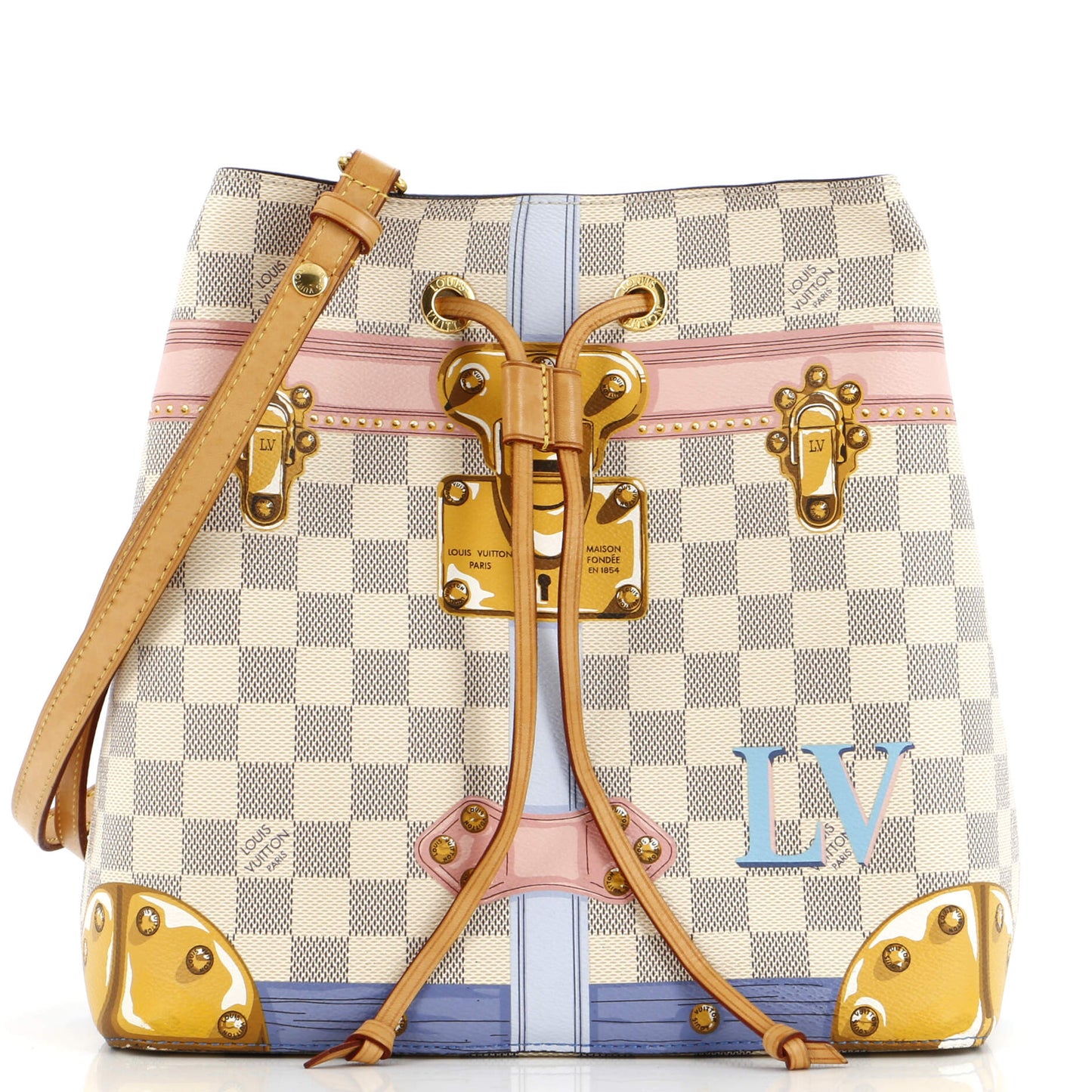 Louis Vuitton NeoNoe Handbag Limited Edition Damier Summer Trunks
