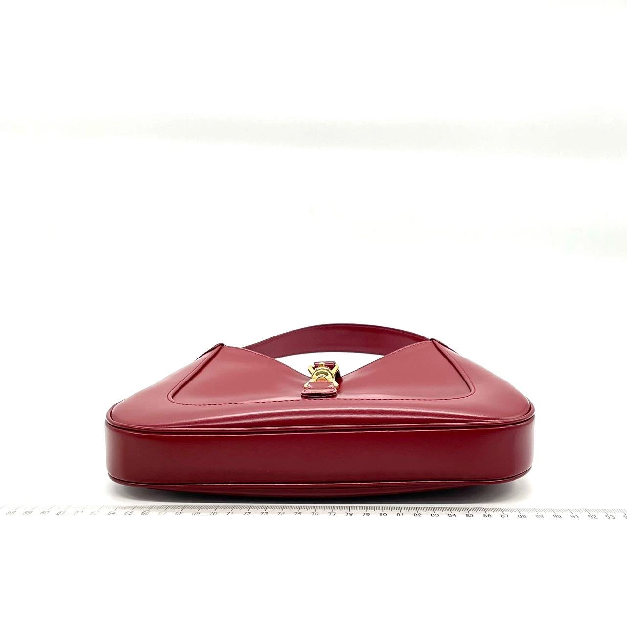 Gucci Jackie 1961 Burgundy Red Leather Bag Small with Adjustable Strap