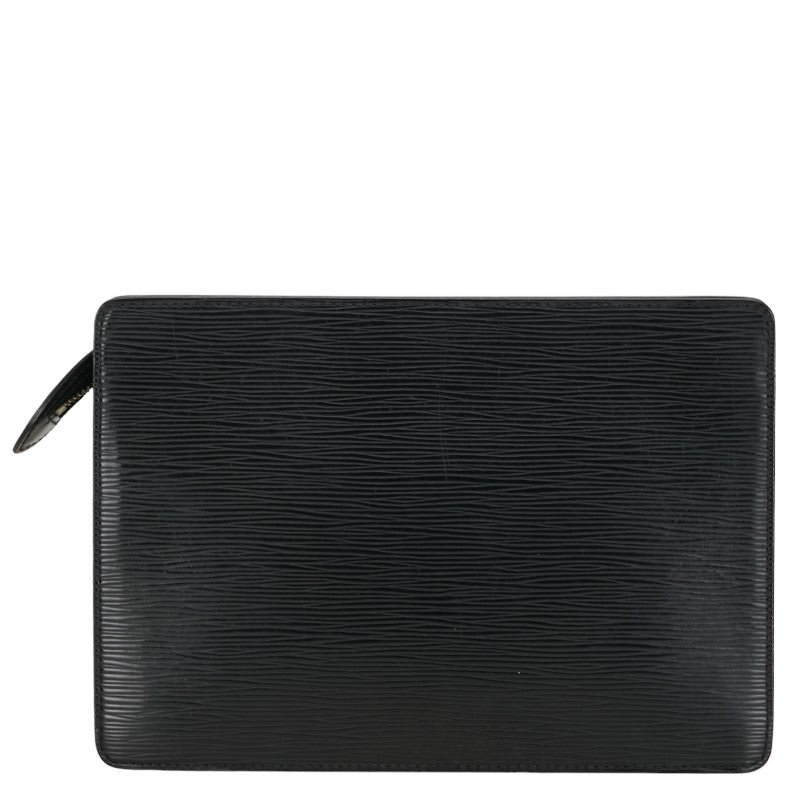 Louis Vuitton Epi Pochette Om Second Clutch Bag M52522 Noir Black Leather Louis Vuitton